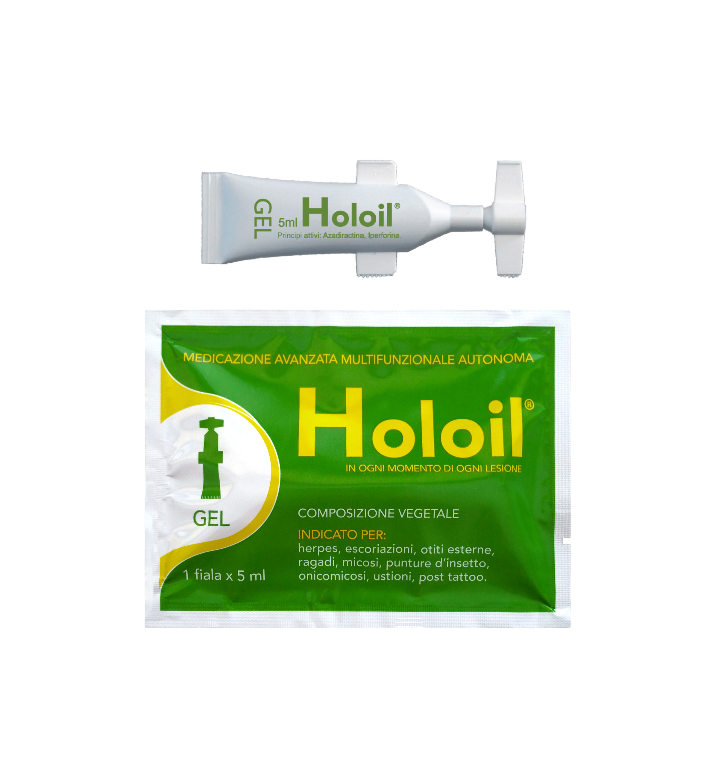 Holoil con Neem e Iperico